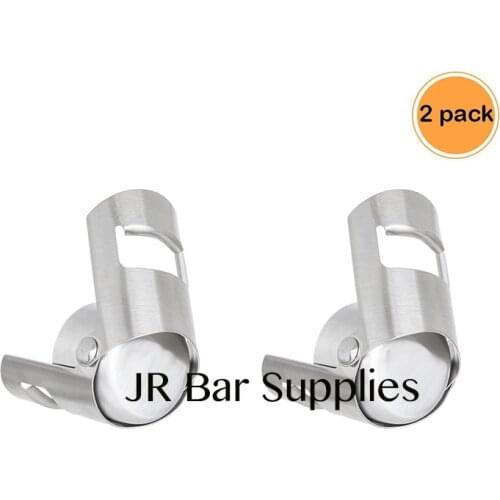 2PCS Champagne Sparkling Wine Bottle Stopper (Set of 2), Silver