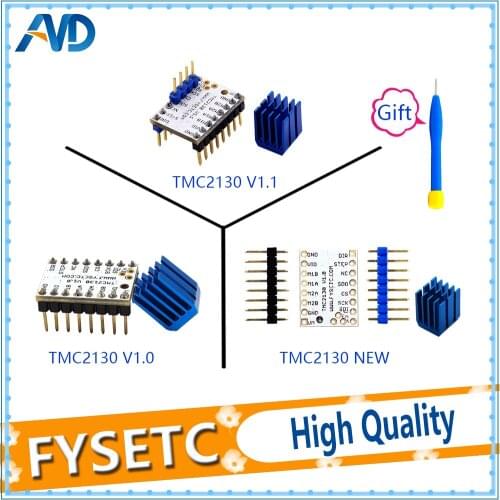 5PCS TMC2130 v1.1 TMC2130 New Stepper Motor StepStick Mute Driver Silent Excellent Stability Protection With Heatsink VS TMC2100