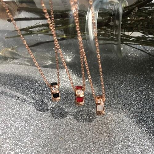 Snake Bone Necklace Female Titanium Steel Clavicle Chain 18K Gold Color Fashion Accessories Pendant Colorless Sweater Chain