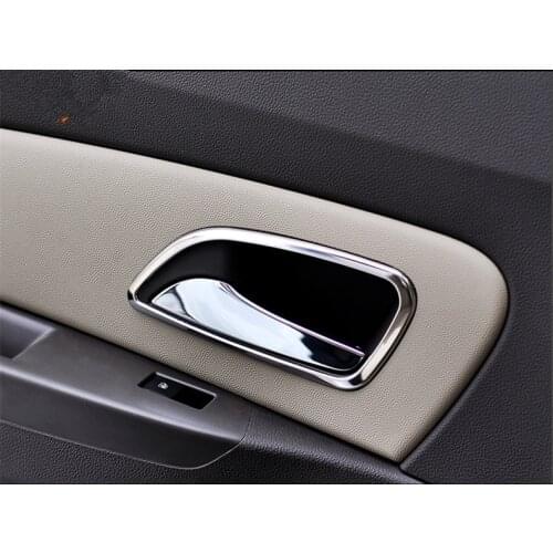 FUNDUOO stainless steel Interior Door Handle Bowl cover Trim auto accessories For Chevrolet Cruze 2009 2010 2011 2012 2013