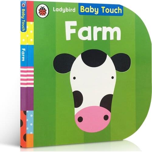 Baby Touch Farm Color Animal Cognition Childrens English Cardboard Early Education Interesting Picture Book Educational Toys