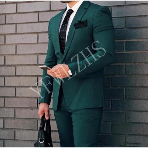 Handsome Groomsmen Notch Lapel Groom Tuxedos Mens Wedding Dress Man Jacket Blazer Prom Dinner (Jacket+Pants+Tie) A078