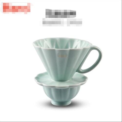 Hot Selling Newest Coffee Filter Cup Ceramic V Hand Flushing Coffee Pot Drip Filter Home Brewing Coffee Appliance Set