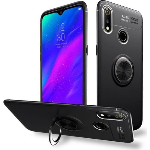 Magnetic Bracket Holder Case for OPPO Realme 3 Case Finger Ring stand Phone Cover for oppo reno Capa oppo reno 10.0 2019