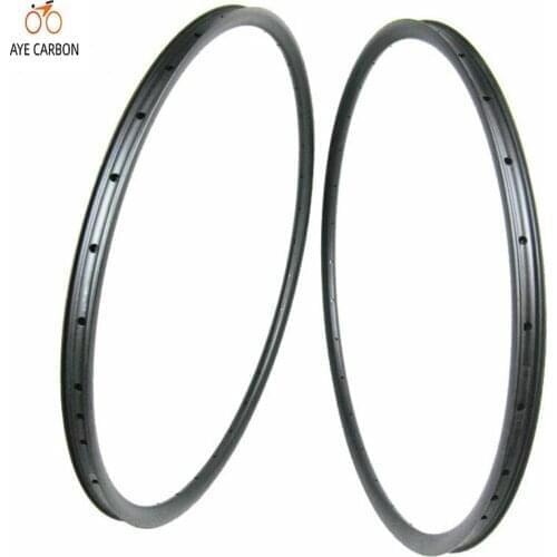 29er carbon bicycle rims 30mm width 25mm depth super light weight carbon mountain bike rim for XC tuberless rim
