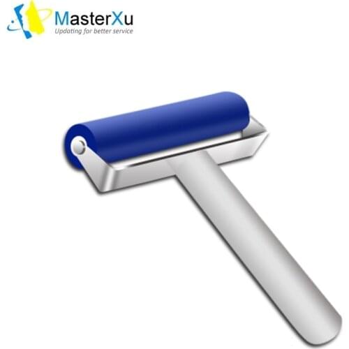 OCA Dry Adhesive Mounting Roller Polarizing Stainless Steel Push Wheel Silica Gel Manual Roller Mobile Phone Screen Coating Tool