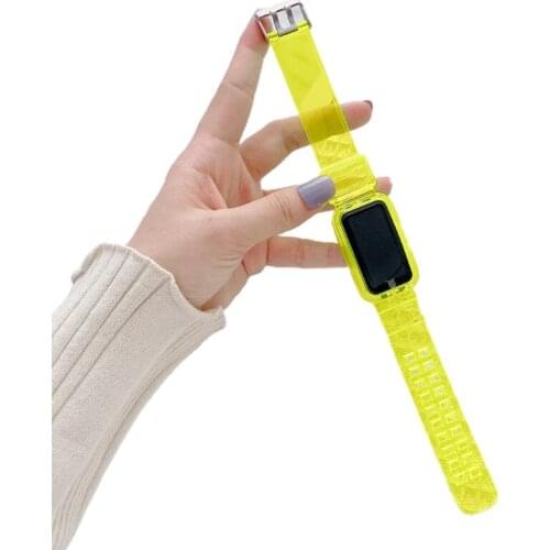 Compatible with Huawei/Honor Band 6 Smart Watch Bands Women Men Durable Adjustable Sport Silicone Replacement Straps