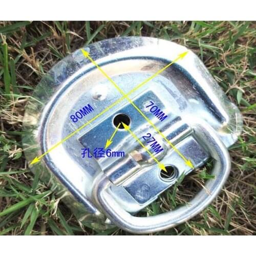 Weld-On D Ring Tie Down Anchors - Metal D Rings with Welding Clips for Trailers, Trucks