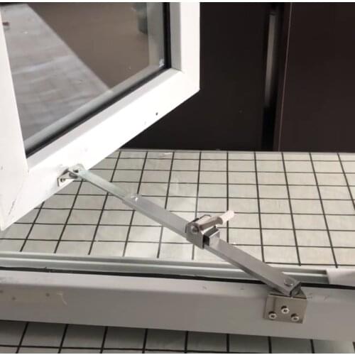 Window wind bracing casement type window pole telescopic launch limiter safety window by wind bracing bracket
