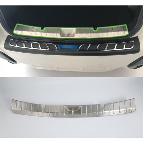 OUBOLUN stainless steel exterior car accessories inner rear bumper foot plate high quality For SUBARU XV 2017