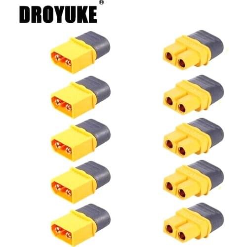 10Pcs XT60 XT30 T Plug EC2 EC3 5 Male 5 Female Bullet Connectors Plug For RC Quadcopter FPV Racing Drone Lipo Battery Tinywhoop