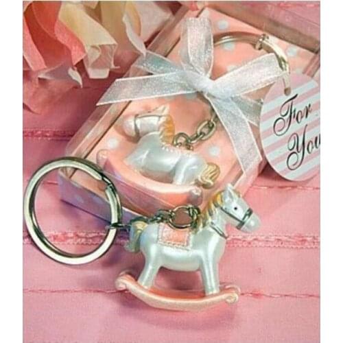 100pcs cute Trojans Keychain Wedding Favors And Gifts Wedding Souvenirs Wedding Supplies Baby Shower Favors