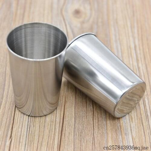 100pcs Stainless Steel Mugs Shot Glass Wine Cup Drinking Coffee Tea Tumbler Camping Mug