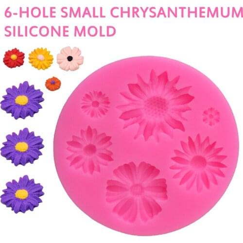 3d Flower Silicone Molds Fondant Craft Cake Candy Chocolate Ice Pastry Baking Tool Mould Garden Kitchen Home Decor Knife Cocina