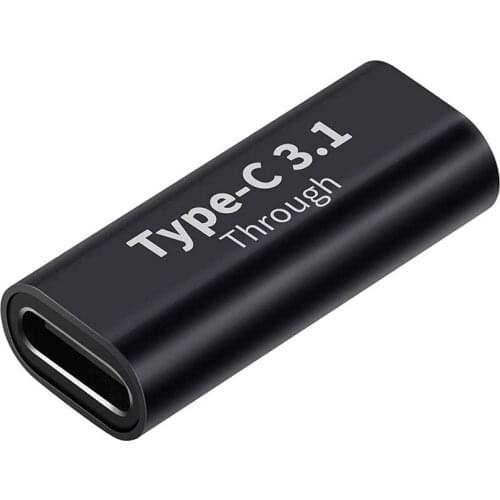 USB Type C Adapter Fast Charging Up to 10 Gbps Female to Female Converter Type-C Extension Cable For Samsung OnePlus Phone Table