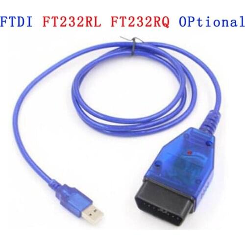 FT232RL Chip Auto Car Obd2 Diagnostic Cable for Fat VAG USB VAG KKL VAG USB Interface Car Ecu Scan Tool 4 Way Switch
