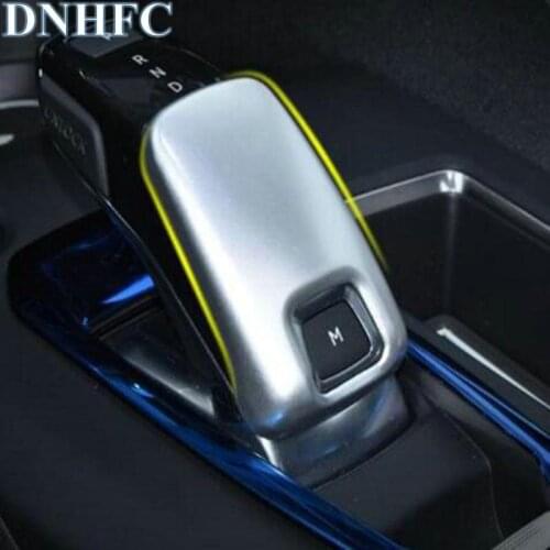 DNHFC Interior Gear Shift Knob Cover Decoration Trim ABS Plastic Style for Peugeot 3008 2017 Accessories