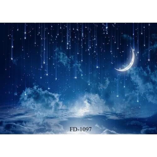 Sky Crescent Moon Photography Backdrop for Photo Studio Photo Background Photographic Props Portrait Children Baby Photo Studio