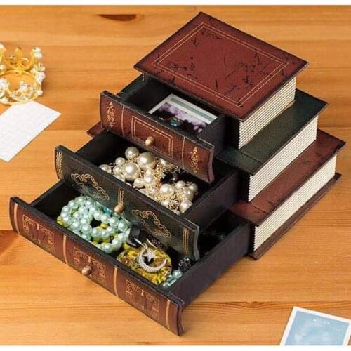 Porch Key Storage Box Creative коробка для хранения Simple Jewelry Drawer Desk Home Furniture Props Book Wooden Jewelries Boxes