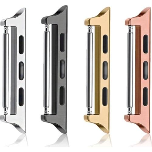 20mm 22mm Metal Strap Adapter Watchband Clasp Connector for Apple Watch Series 6/SE/5/4/3/2 44mm 40mm 42mm 38mm Band Buckle