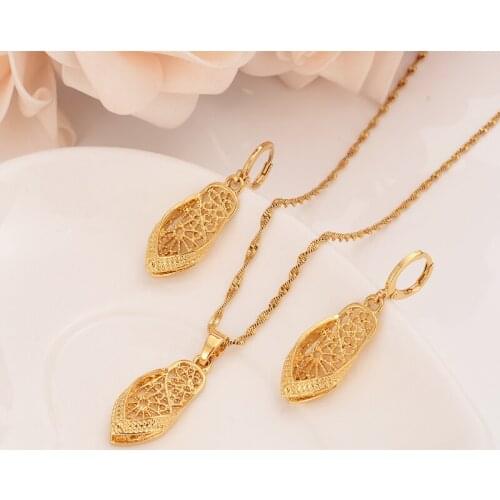 Fashion Cute Jewelry girls bridal jewelry set for Women shoes pendantNecklace Earrings Set Party Accessories Wedding Gift daily