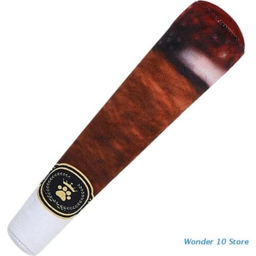 Stuffed Dog Toys Funny Plush Pet Toy Cool Squeak Toys Chew-Resistant Cigar