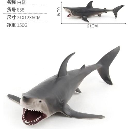 2020 New Arrivals Ocean Sea Life SHARK Simulation Animal Model Plastic Cement Toys Kids Aquarium Miniature Education Toys Gifts