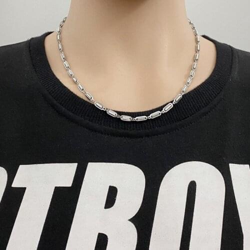 Stainless Steel Necklace Fashion Spring Wire Necklace All-match Jewelry for Men and Women