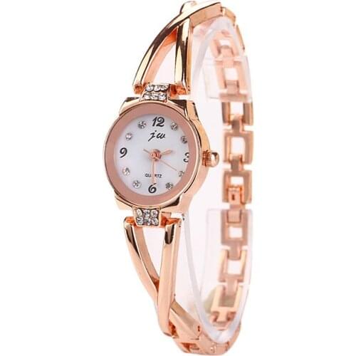Luxury Quartz Wristwatch Women Rhinestone Crystal Ladies Dress Bracelet Watches