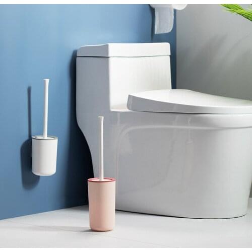 Wall-mounted Toilet Brush Without Dead Corner Toilet Toilet Brush Set Home Free Punch Toilet Bathroom Brush