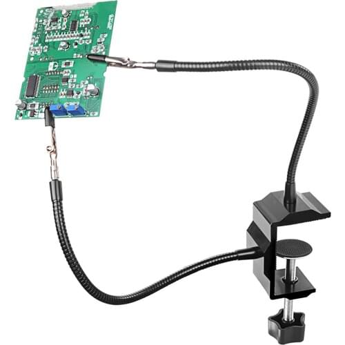 Two Jaw Welding Station Welding Tool Table Clamp for Pcb Board RC Helicopter Repair with 2 Flexible Arms