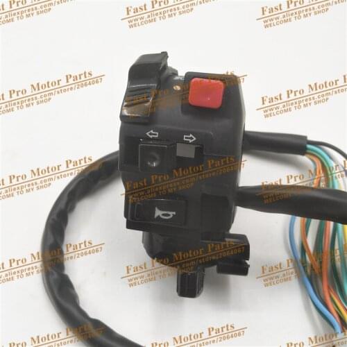 22MM Universal Durable Plastic Motorcycle Steering Wheel Start Headlight Far And Near Light Flameout Switch for Motorcycle/ ATV