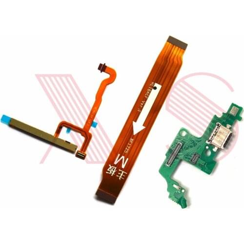Power on/off volume switch side main mother board USB charging charger board connector port flex cable For Huawei Nova 2 plus
