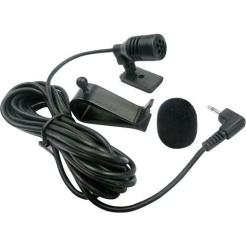 3.5mm Microphone External Mic Assembly for Car Vehicle Head Unit Bluetooth Enabled Stereo Radio GPS DVD
