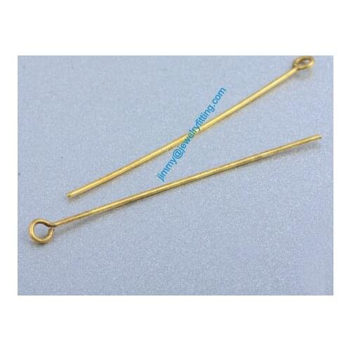 Jewelry Making findings Eye Pins Brass Pins ;Scarf Pins findings 0.7*45mm