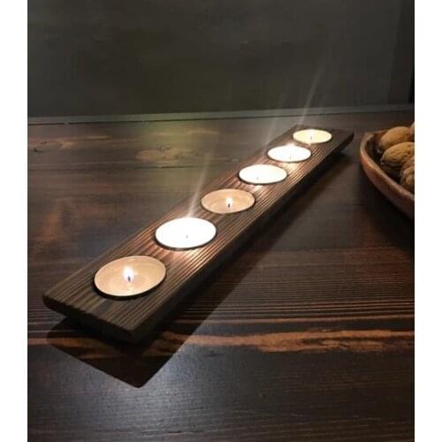 Vital Decoration 35cm Wooden candle Holder/Flower Pot candle and candlestick свеча и подсвечник vela y candelero