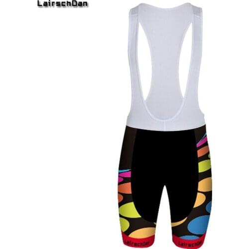 SPTGRVO LairschDan 2019 Multicolor Gel Paded Cycling Bib Shorts Men/Women Pro MTB Road Lycra Riding Bib Shorts Bermuda Ciclismo