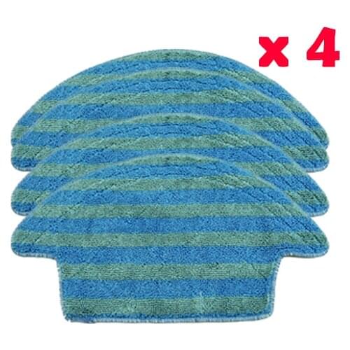 4Pcs V55 Pro Mop Cloth Vacuum Replacement Mop Pads for chuwi ilife V55 Pro robot vacuum cleaner Parts Rag Cloth