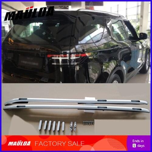 Car accessories silver black color screw install aluminium alloy side rail roof rack for discovery 5 2017 2018