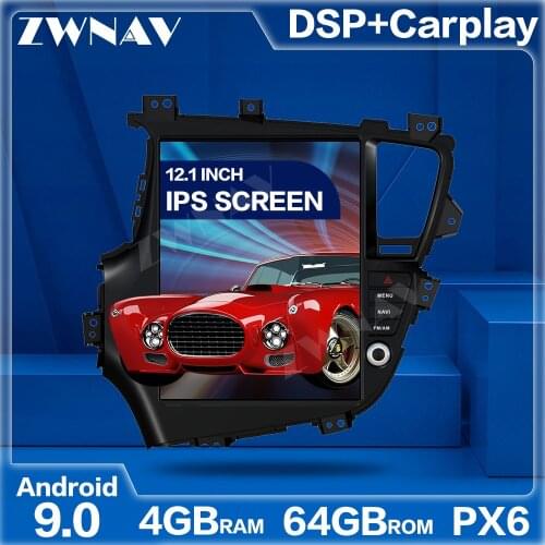 PX6 Tesla Style Big Screen Android 9.0 Car Multimedia Player For KIA Optima K5 2010-2013 car GPS BT Audio Radio stereo head unit