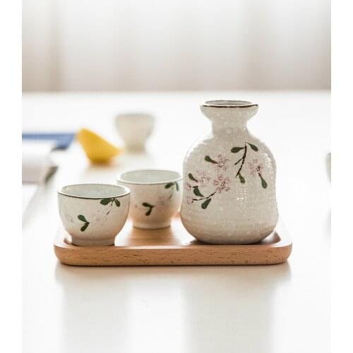 Ceramics Hip Flask Classic Chinese Style Sealed Jar Hip Flask Personalized Art Vintage Groomsmen Gifts Licor Home Garden ED50JH