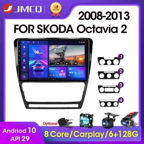 JMCQ 10.1" 2din Android 9.0 Car Radio Multimidia Video Player RDS DSP For Volkswagen SKODA Octavia 2 A5 2007-2014 Navigation GPS