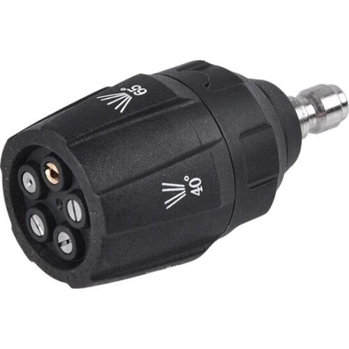 1/4" 5 In 1 High Pressure Washer-Gun Nozzle Universal Degree Rotating Turbo Nozzle Spray Tip Car Care Cleaning Nozzle Adaptor