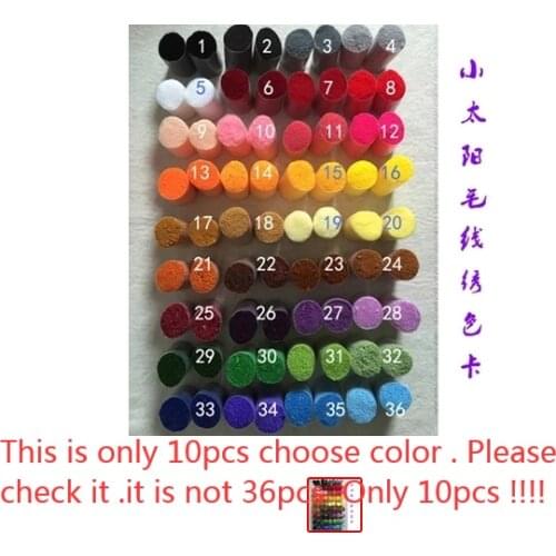 Acrylic Yarn Thread Floss for Latch Hook Rug Canvas Fabric, 6cm length, 36 colors any color ok, about 200pcs/bunch,10 bunc
