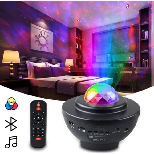 New Arrival USB LED Galaxy Watermark Bluetooth Music Starlight Projector Starry Night Lamp Star Sky Projection Light Lamp