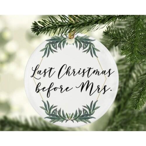 Personalized Christmas Ornament Couple Ornament Personalized Wedding Gifts For Couple First Christmas Ornament