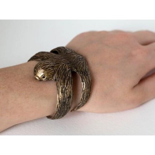 Adjustable Sloth Bracelet - Animal Jewelry