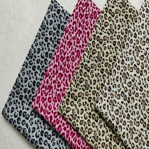 Pretty Cartoon Black White Leopard Printed 100% Cotton Poplin Fabric Quilting Baby Bedding Tilda Cloth Patchwork fabric