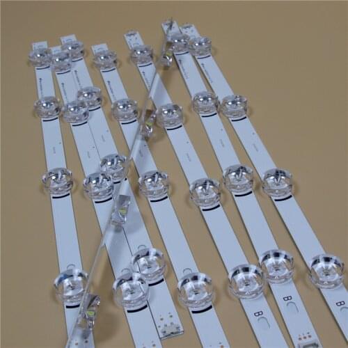 TV LED Light Bars For LG 42LB551U 42LB551V 42LB552U 42LB552V 42LB560V -ZA -ZC LED Backlight Strips Kit 8 LED Lamps Lens 8 Bands