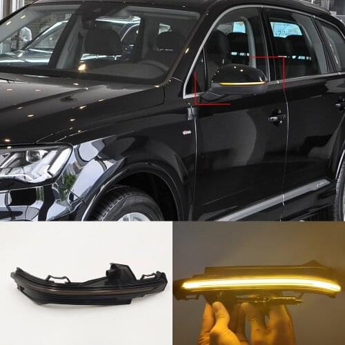 1 Set LED Dynamic Turn Signal Blinker Sequential Side Mirror Light For Audi Q5 FY 2018 2019 2020 Q7 4M 2016 2017 2018 2019 2020